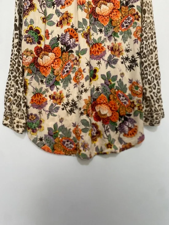 Anthropologie S Pilcro Relaxed Tunic Buttondown Top - Picture 10 of 13